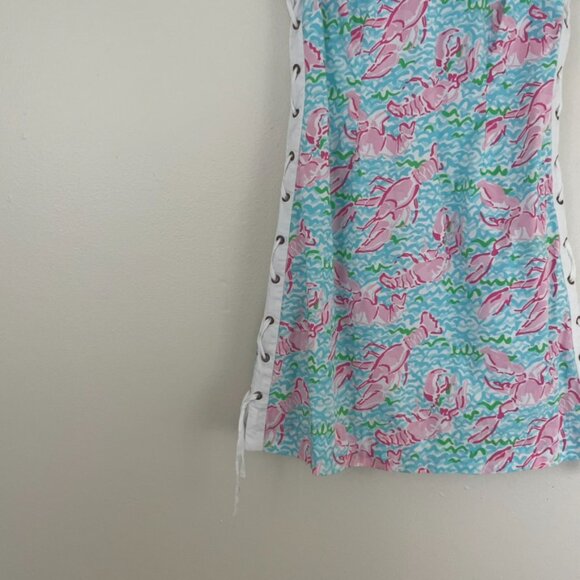 Lilly Pulitzer Delia Shift Dress in Lobstah Roll Spa Blue Size 00 - Picture 6 of 7